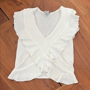 American Rag Ruffle V-Neck Blouse